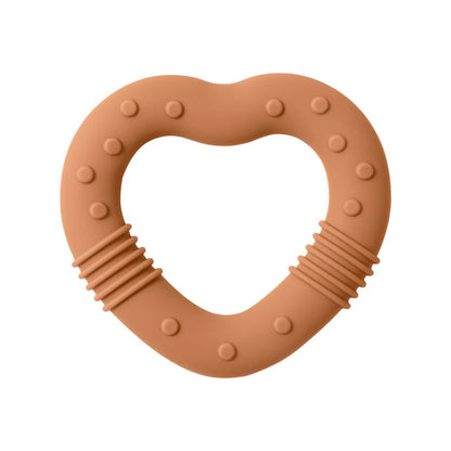 1PCS Silicone Baby Teether Toy BPA Free Love Heart Shape Molar For Newborn Teether Chewing Toys Teething Ring Baby Accessories