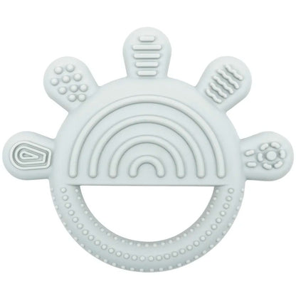 1pc Silicone Teether Toy BPA Free 0-12 Baby Toys Teething Ring Sensory Toys For Kids Chewing Teething Soothing Toys Accessories