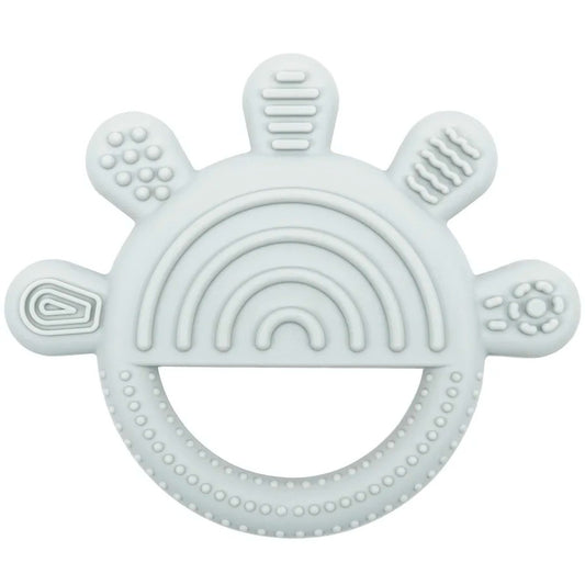 1pc Silicone Teether Toy BPA Free 0-12 Baby Toys Teething Ring Sensory Toys For Kids Chewing Teething Soothing Toys Accessories