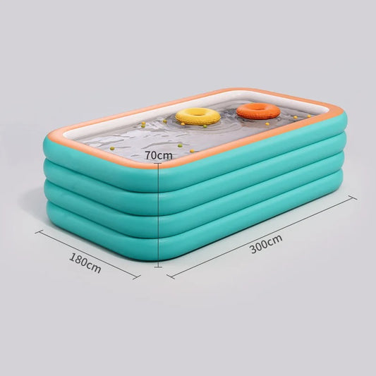 Thickened PVC inflatable swimming pool for adults and children outdoor water party summer garden courtyard home foldable pool