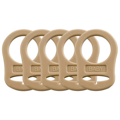 5PCS Soft Silicone Baby Dummy Pacifier Holder Clip Adapter Button Baby Mam Ring Newborn Nipple Teether Toys Baby Accessories